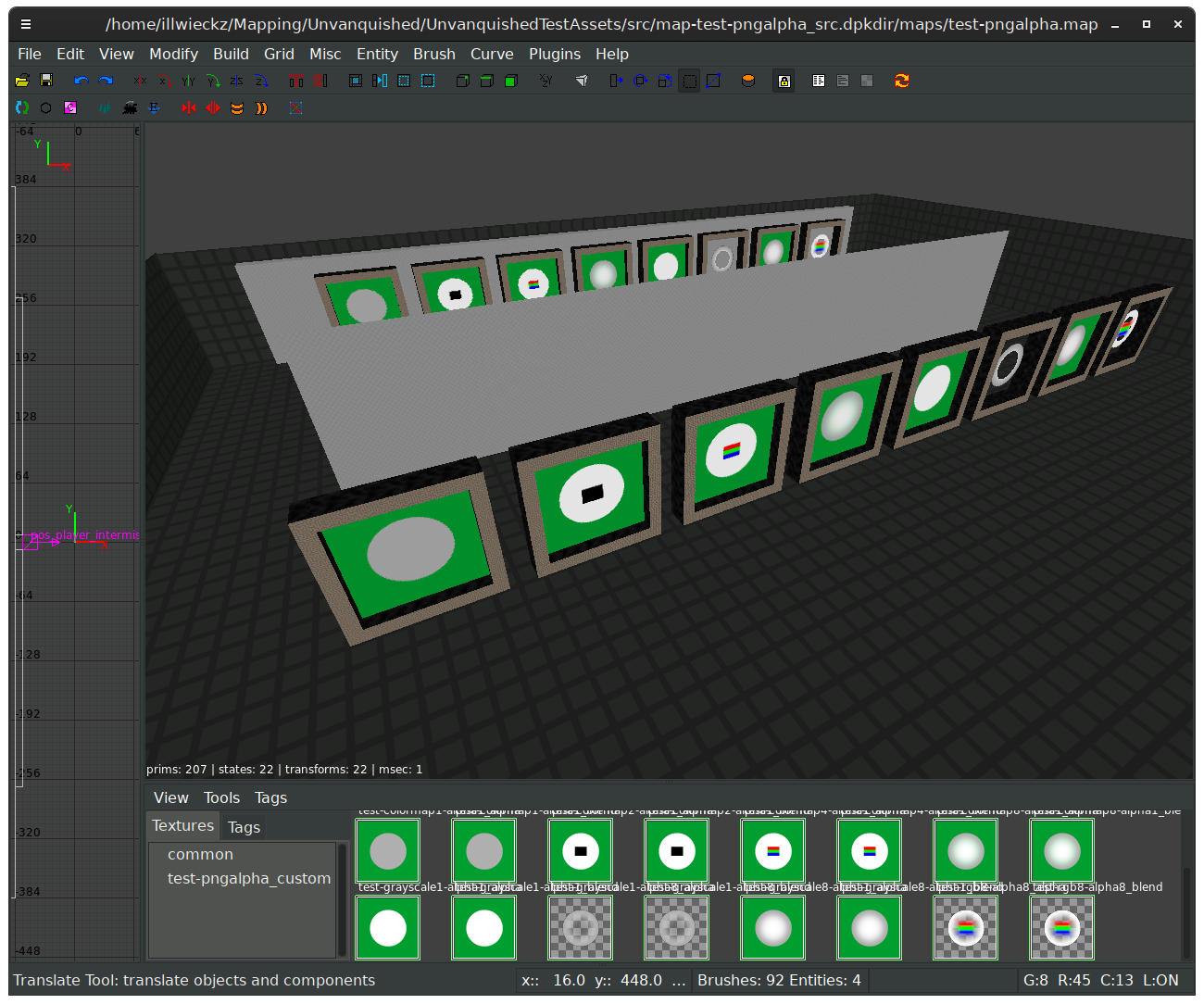 NetRadiant with cheap transparency bug