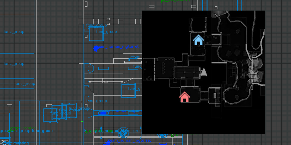 Minimap for Unvanquished chasm map